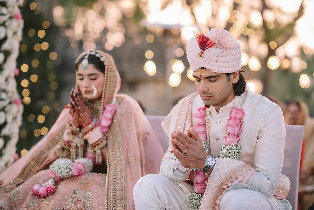 Double Olympic medalist Neeraj Chopra marries tennis player Himani Mor